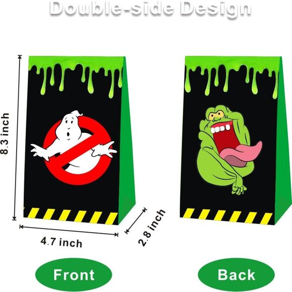 Ghost Party Favor Gift Bags Goodie Bags, Ghost Party, 24G-164MISC002 - Picture 2 of 3